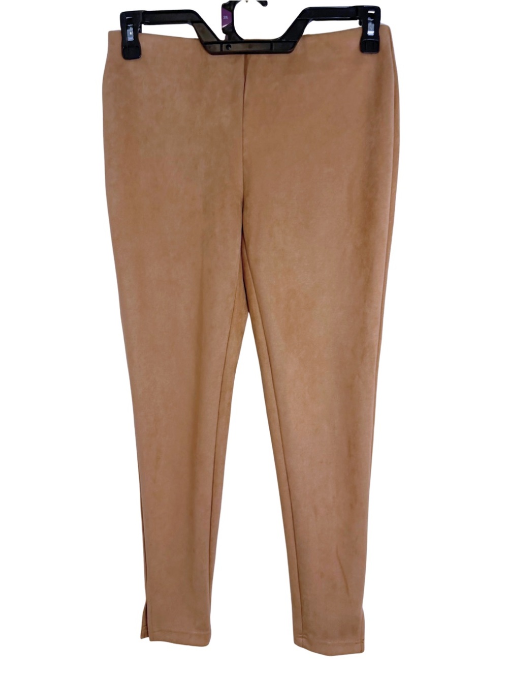 3/$20 Zac & Rachel Tan Faux Suede Pull-On Pants Size Small